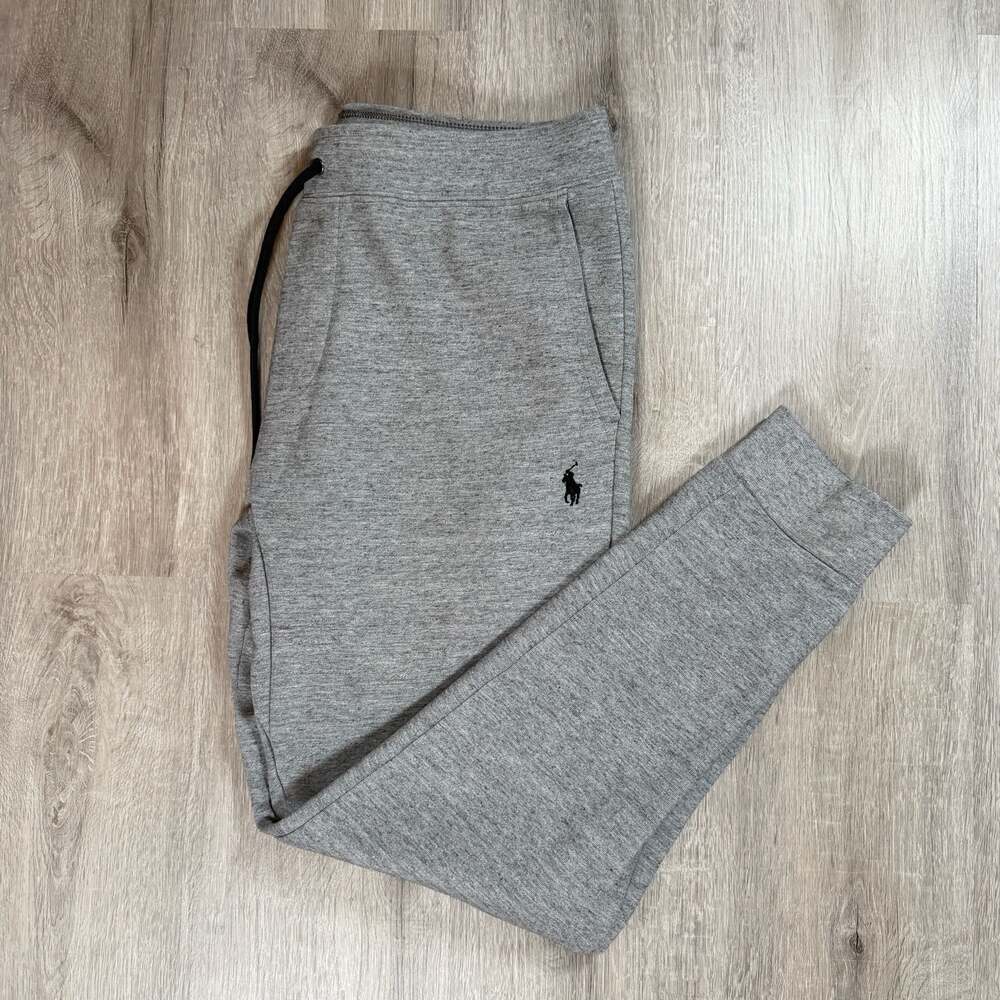 Polo Ralph Lauren Men's Grey Double-Knit Jogger Pants Medium